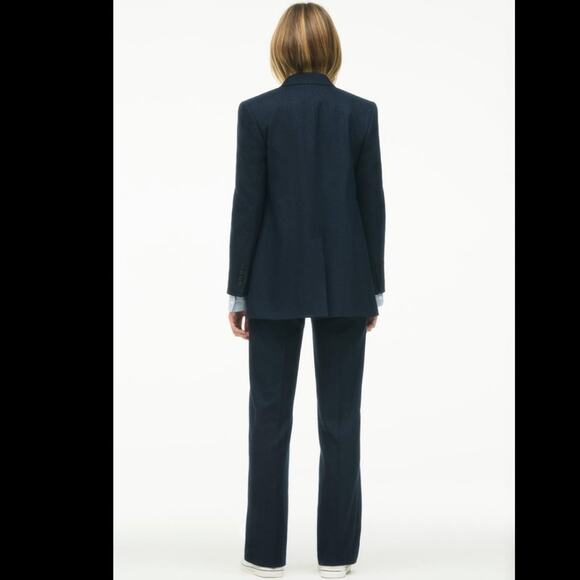 Zara Low Rise Wool Pinstripe Style Pants Limited Edition - Picture 3 of 9